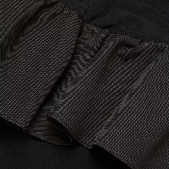 Cinq à Sept Black Valentina Tiered Sleeve Mini Dress - Size 8 - Picture 2 of 7